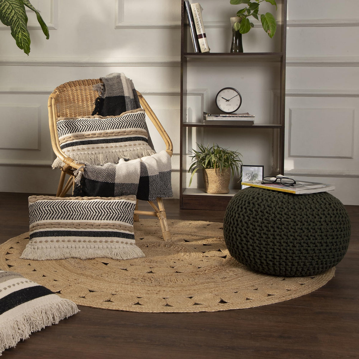 Round Pouf Ottoman