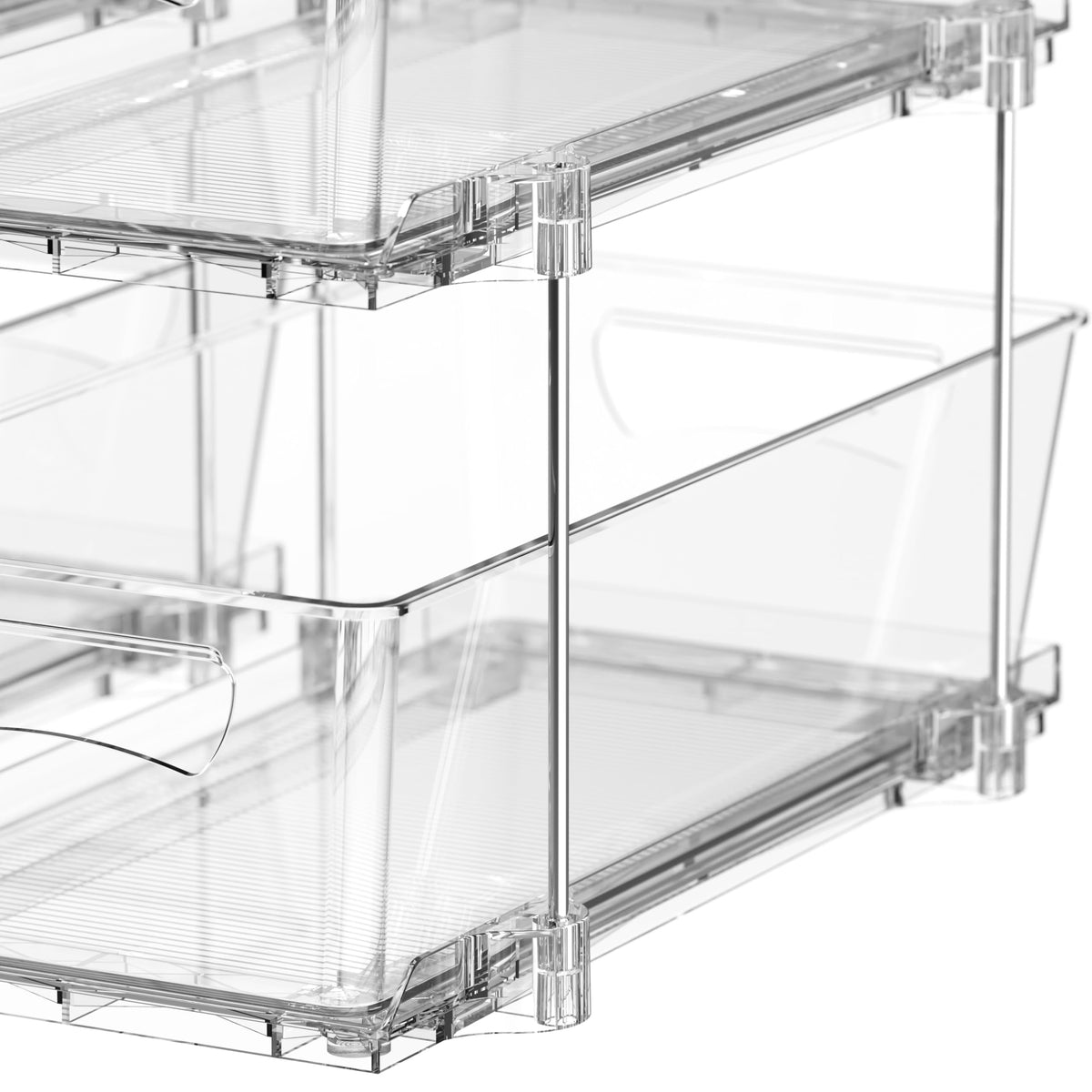 2Pcs 2 Tier Slim Drawer Cabinet Pull (2 Count)