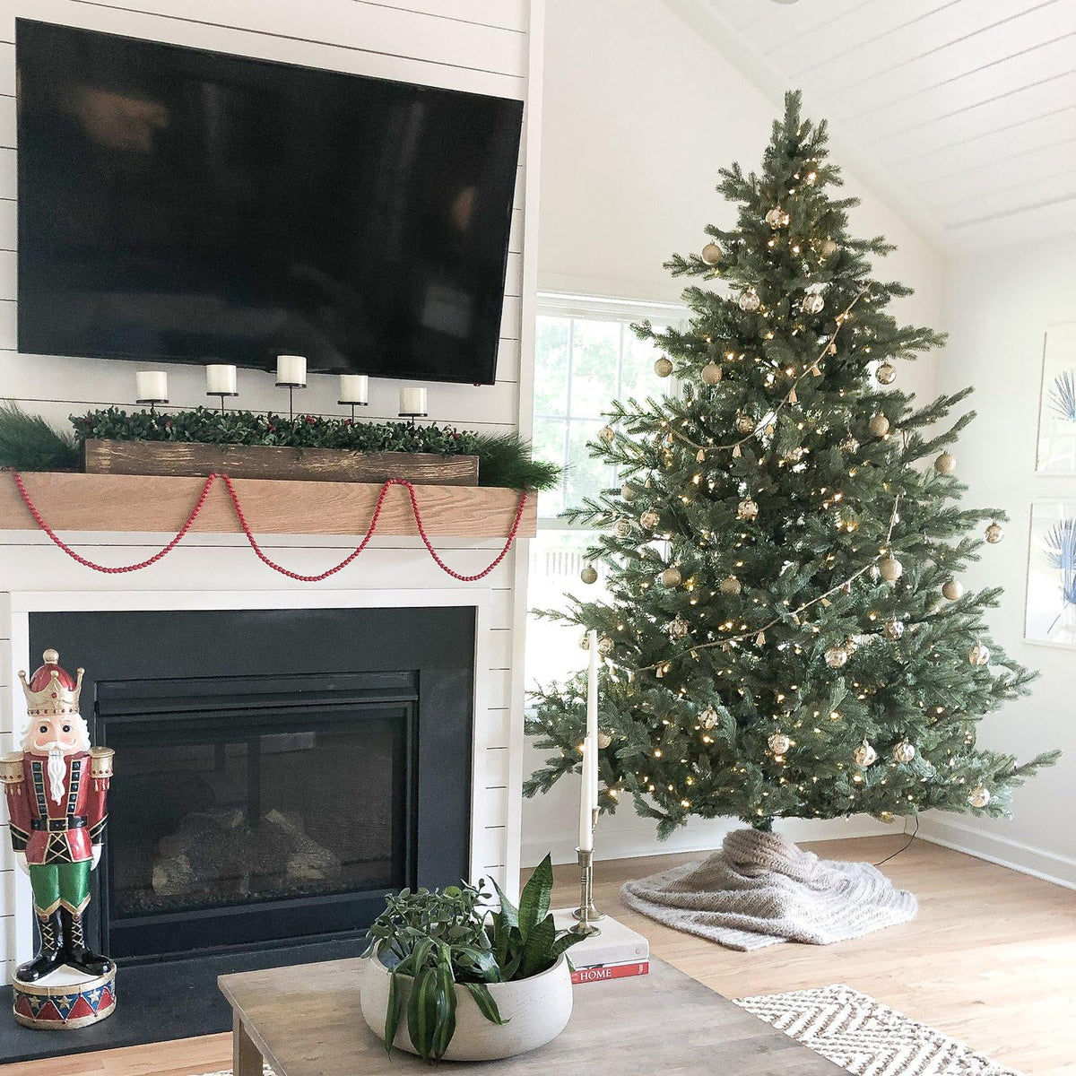 7.5 Ft. Foxtail Pine Artificial Christmas Tree with Stand and No Lights