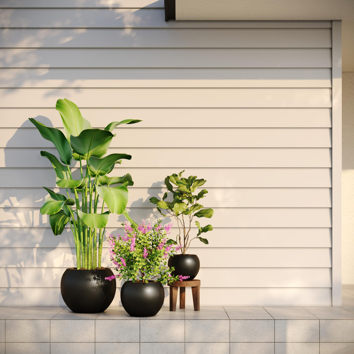 Fiberstone Globe Planter Indoor Outdoor