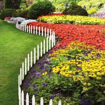 Cedar Wood Garden Picket Fence (6 Count)