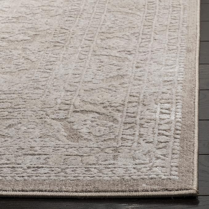 SAFAVIEH Reflection Collection Runner Rug - 2'3" x 12', Beige & Cream, Non-Shedding & Easy Cleaning, Ideal for Living Room, Bedroom (RFT668A)