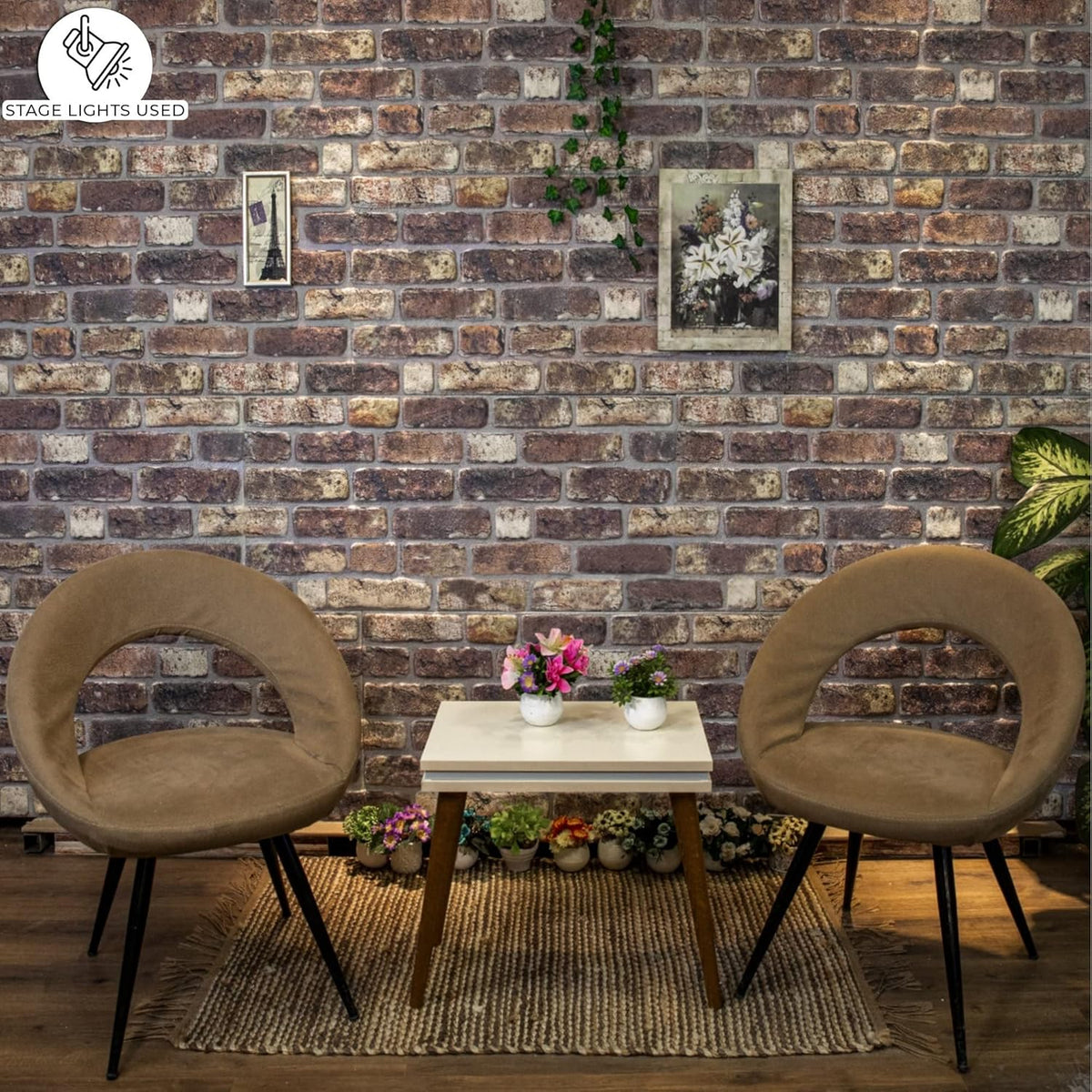 Dundee Deco 3D Wall Panels Faux Brick - Cladding, Grey Brown Stone Look Wall Paneling, Styrofoam Facing for Living Room, Kitchen, Bathroom, Balcony, Bedroom, Set of 5, Covers 27 sq ft - HavenBliss Decor