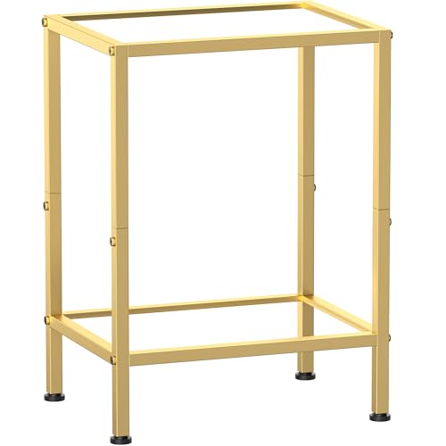 Glass Side Tables Set of 2 (Gold)