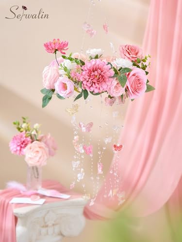 Pink Artificial Flowers (Abby Pink / 1 Box)