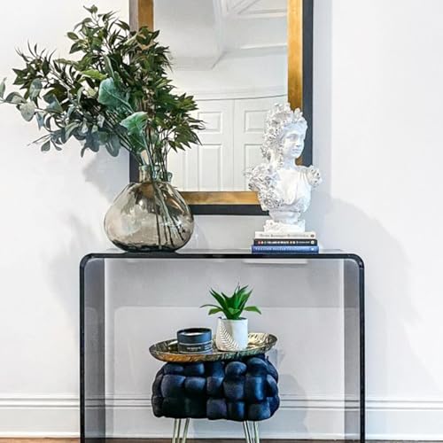Clear Acrylic Console Table (1 Tier - Transparent Grey)