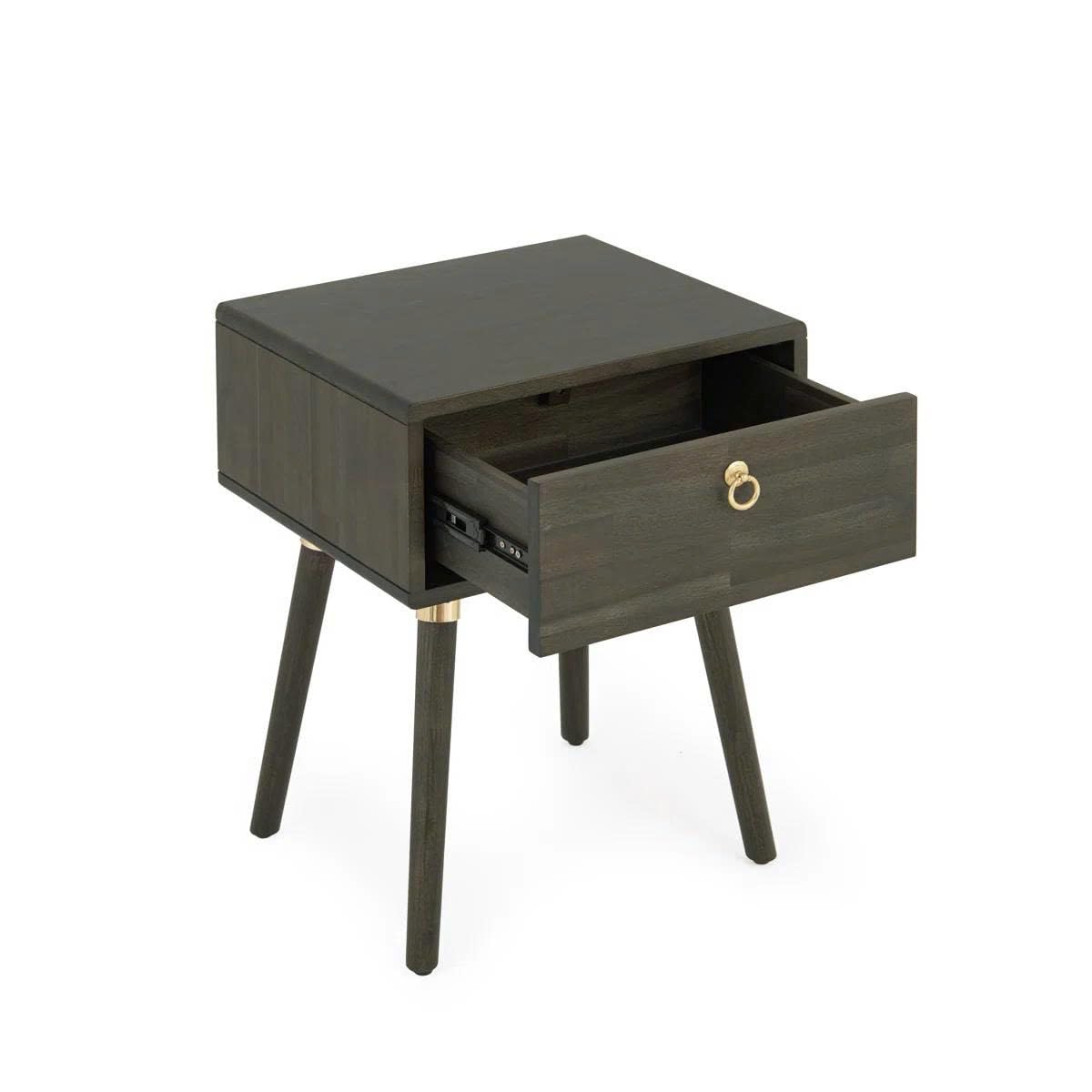 Caden Solid Wood Nightstand (Caden Nightstand / Nightstand / Mocha)