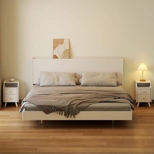Wood Nightstand (1 Pc(white) / 15.74''D*15.74''W*19.68''H)