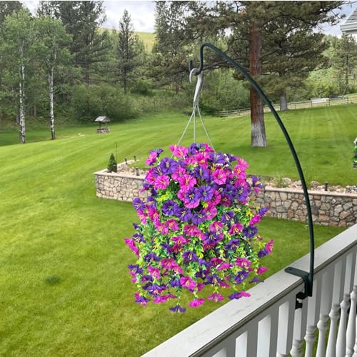 6 Pack Outdoor Faux Plants (Purple + Light Purple)