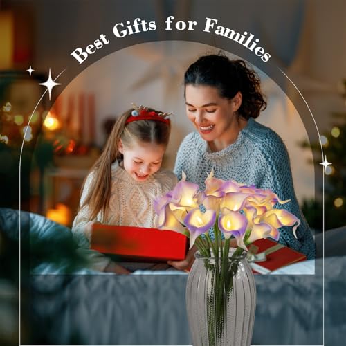LED Calla Lily Lamp (Light Purple)
