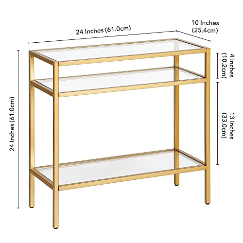 24" Side Table (Gold / 24" Wide)