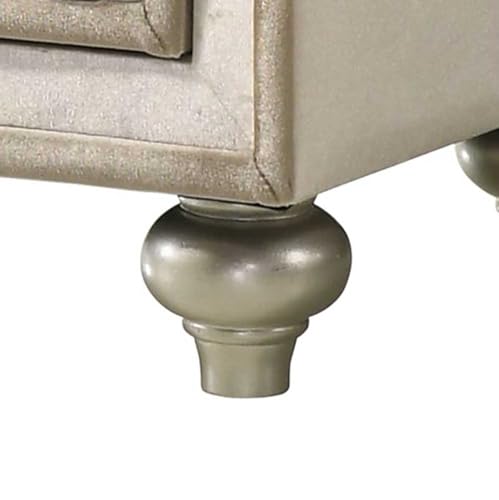 Lucienne 2 Door Nightstand in Beige