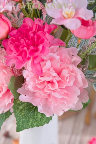 Artificial Flowers Bouquet (Pink & Hot Pink)