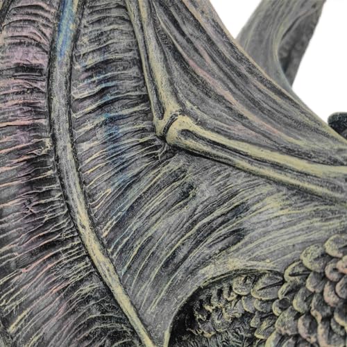 19" H Medieval Evil Dragon Pedestal Table End Table Side Table