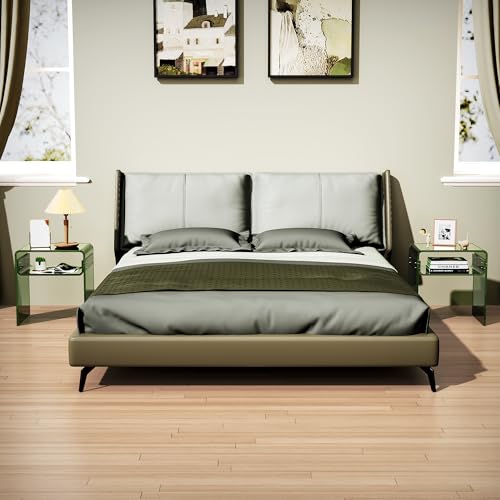 Clear Acrylic End Table 2 (Green Double)