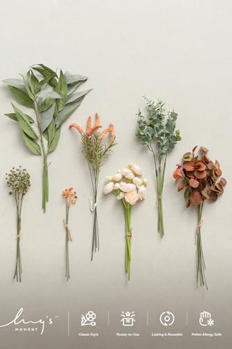 Artificial Greenery Stems Box Set (Or-amber & Green)