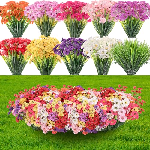 Violet Artificial Flowers (Cluster / Classic Colors)