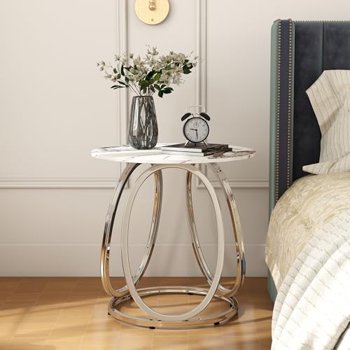 Silver Side Table Living Room (Dark Silver)