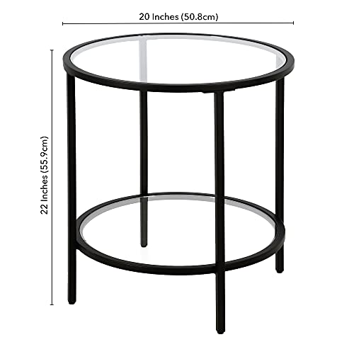 20" Side Table (Black / 20" Wide)
