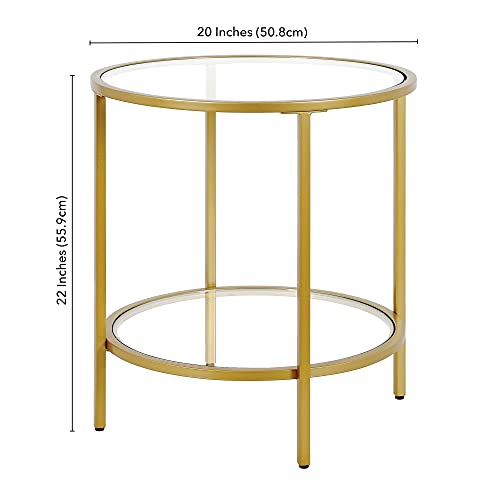 20" Side Table (Gold / 20" Wide)