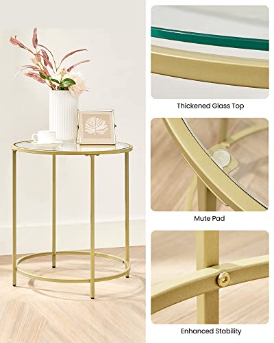 Round Side Tables (Gold)