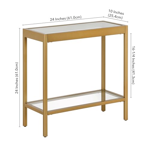 24" Side Table (Brass / 24" Wide)