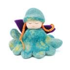 Hand Felted Colorful Flower Fairies (4 Count)