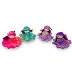 Hand Felted Colorful Flower Fairies (4 Count)