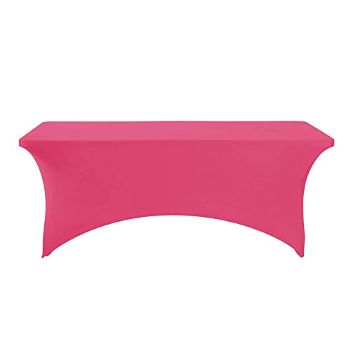 Spandex Table Cover for 6Ft or 4fT or 8ft Table Universal Fitted Stretch Tablecloth for Party