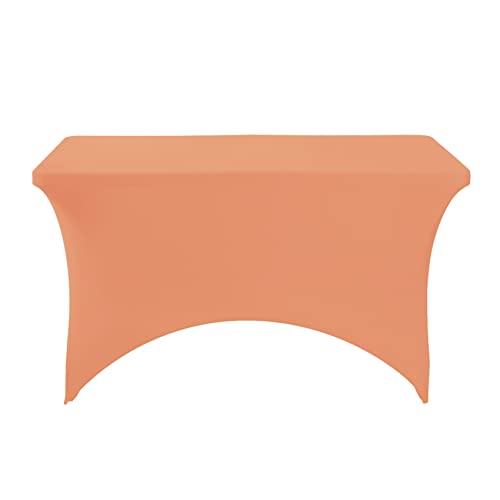 Spandex Table Cover for 4FT or 6ft or 8ft Table Universal Fitted Stretch Tablecloth for Party