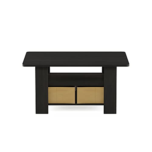 Andrey Small Modern Coffee Table with Storage Shelf
