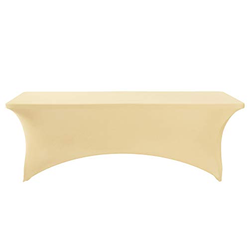 Spandex Table Cover for 8FT or 4ft or 6ft Table Universal Fitted Stretch Tablecloth for Party