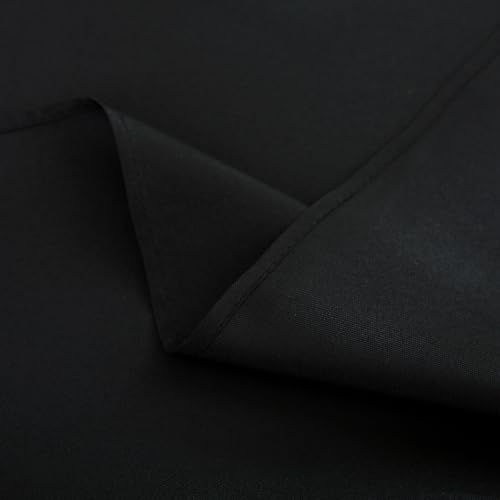 Small Square Tablecloth 36 x 36 Inch Black Fits 20