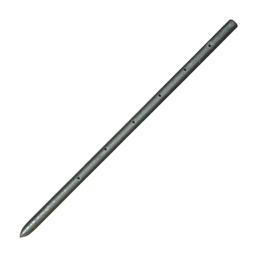 60 Inch Round Steel Concrete Form Stakes with Nail Holes (50 Count)