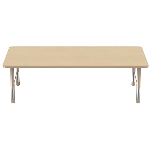 FDP 36" x 72" Rectangle Table with Chunky Legs