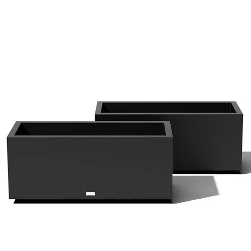 Block Series Long Box Planter (2 Count)
