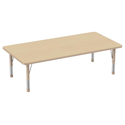 FDP 36" x 72" Rectangle Table with Chunky Legs