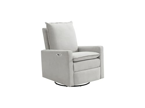 Uptown Power Glider Recliner Rocking Chair 270° Swivel for Nursery and Living Room