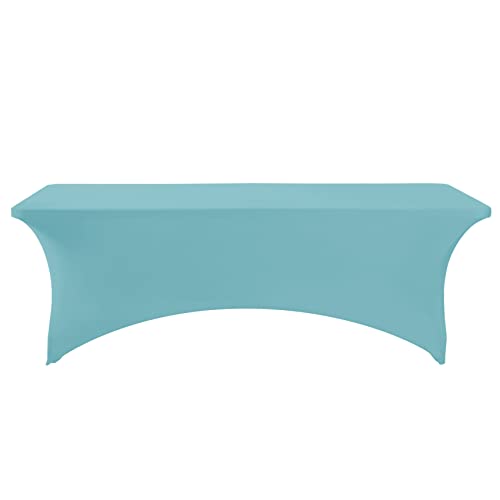 Spandex Table Cover for 8FT or 4ft or 6ft Table Universal Fitted Stretch Tablecloth for Party