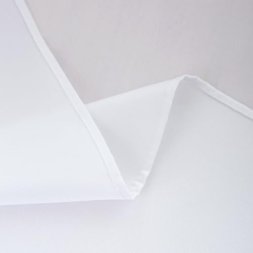 2 Pack Small Square Tablecloth 24 x 24 Inch White Table Cloth (2 Count)