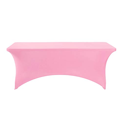Spandex Table Cover for 6Ft or 4fT or 8ft Table Universal Fitted Stretch Tablecloth for Party