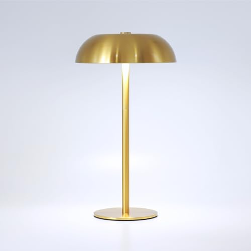 Cordless 11" Mushroom Table Lamp with Dimmable 3 Color