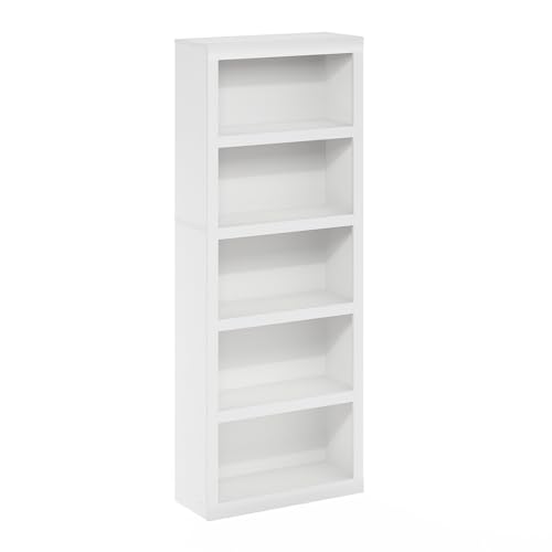 Rail 5 Tier Book Shelf with Open Shelf