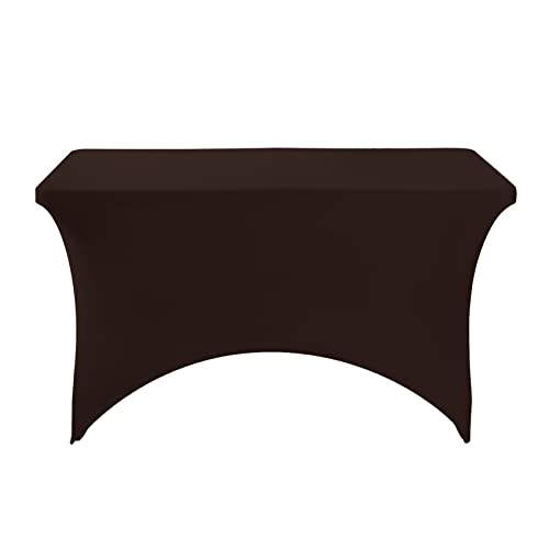 Spandex Table Cover for 4FT or 6ft or 8ft Table Universal Fitted Stretch Tablecloth for Party