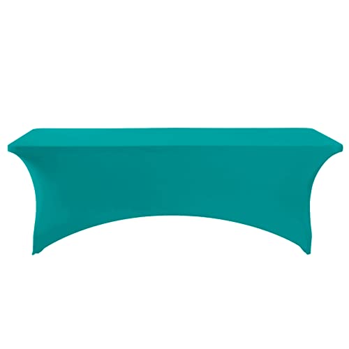 Spandex Table Cover for 8FT or 4ft or 6ft Table Universal Fitted Stretch Tablecloth for Party