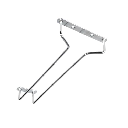 10 Inch Wine Glass Rack Chrome Finish Set of 2 (2 Count)