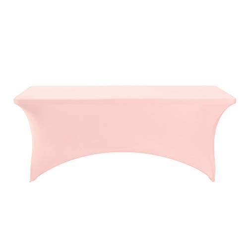Spandex Table Cover for 6Ft or 4fT or 8ft Table Universal Fitted Stretch Tablecloth for Party