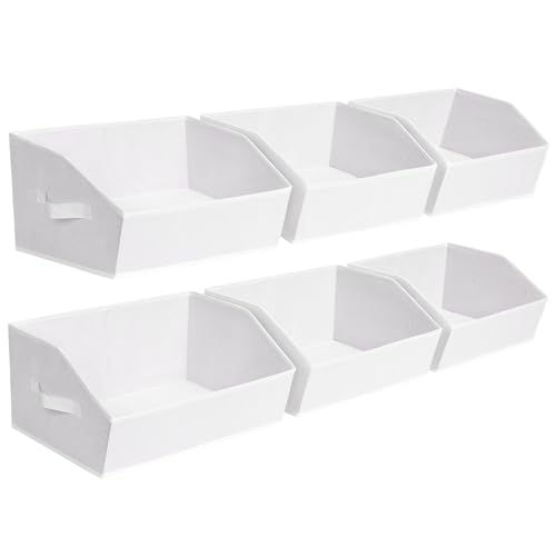 Fabric Bins for Organization (6 Count)