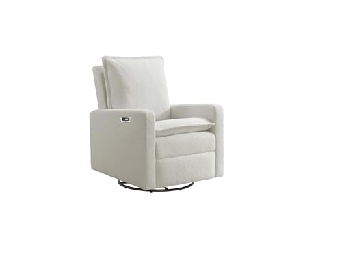 Uptown Power Glider Recliner Rocking Chair 270° Swivel for Nursery and Living Room
