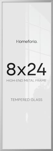 8x24 Silver Panoramic Picture Frame